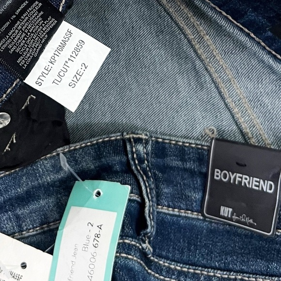 NWT Kut From the Kloth Catherine Distressed Boyfriend Jeans - Picture 8 of 8